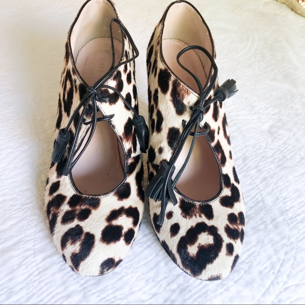 Kate Spade Leopard Heels Size 5.5 - Picture 4 of 4